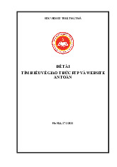 Tìm hiểu về gia tốc FTP Và website an toàn - Nguyên lý điều hành - Học Viện Kỹ Thuật Mật Mã
