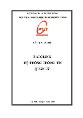 Giáo trình Hệ thống thông tin quản lý 2019 | Môn Hệ thống thông tin quản lý- Trường Đại học Lao động - Xã hội