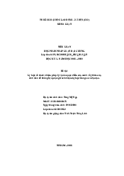 Tiếu luận học phần - Pháp luật đại cương | Trường đại học Lao động - Xã hội