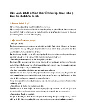 Dịch vụ du lịch là gì? Quy định về thành lập doanh nghiệp kinh doanh dịch vụ du lịch