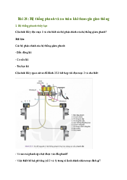 Giải Công nghệ 11 Bài 25: Hệ thống phanh và an toàn khi tham gia giao thông | Kết nối tri thức