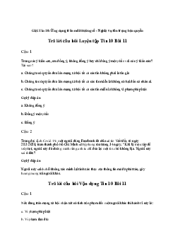 Tin học 10 Bài 11: Ứng dụng trên môi trường số. Nghĩa vụ tôn trọng bản quyền - Kết Nối Tri Thức