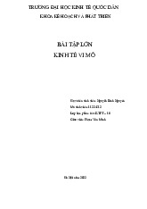 Đề bài: Hãy sử dụng lý thuyết cầu, co dãn để giải thích hiện tượng: “ĐƯỢC MÙA MẤT VUI” môn Kinh tế vi mô | Trường Đại học Kinh Tế Quốc Dân