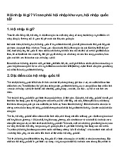 Hội nhập là gì? Vì sao phải hội nhập khu vực, hội nhập quốc tế?