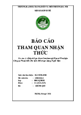 Khách Sạn InterContinental Hanoi Westlake Công ty Phát triển Du lịch Hữu hạn Làng Nghi Tàm | Môn Tham quan nhận thức - Đại học Tài nguyên và Môi trường Hà Nội