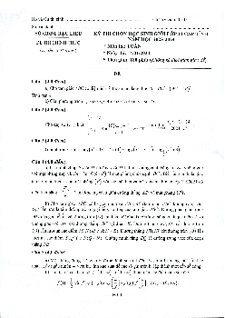 Đề học sinh giỏi Toán 11 cấp tỉnh năm 2023 – 2024 sở GD&ĐT Bạc Liêu