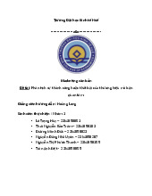 Phân Tích Sự Thành Công Thương Hiệu Lotteria | Môn Marketing căn bản - Trường Đại học Kinh tế, Đại học Huế