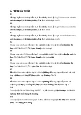 Ôn tập hóa học 1 (phần toán) | Đại học Kinh tế Kỹ thuật Công nghiệp