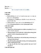 Giáo án Vật lí 10 sách Kết nối tri thức
