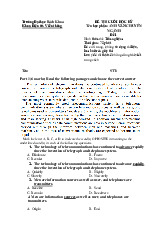 Đề cương môn English Studies- Trường Đại học bách khoa - Đại học đà nẵng