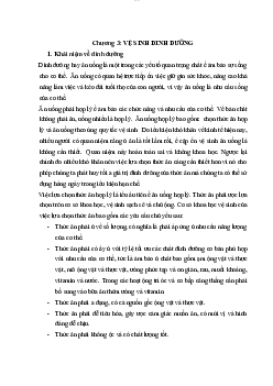 Chương 3- vệ sinh dinh dưỡng | môn Triết học Mác -Lênin | Đại học sư phạm Hà nội