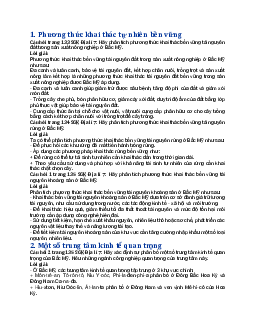 Giải SGK Địa lí 7 bài 16: Phương thức con người khai thác tự nhiên bền vững ở Bắc Mỹ - Cánh diều