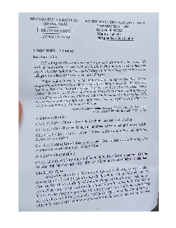 Đề thi vào 10 môn Ngữ văn năm 2023 - 2024 sở GD&ĐT Quảng Ngãi