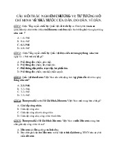 Trắc nghiệm tư tưởng hồ chí minh chương 6 I Đại học Bách khoa Thành phố Hồ Chí Minh