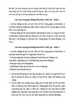 Văn bản mang lại cho em những hiểu biết gì về hội vật? | Văn mẫu 7 Cánh diều