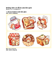 Những hình vẽ đồ ăn cute đơn giản