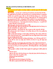 Đề cương môn Luật môi trường - Trường Đại học lao động -  xã hội