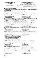 Đề Kiểm Tra Cuối HK1 Kinh Tế Và Pháp Luật 11 Sở GD Bắc Ninh 2024-2025 Có Đáp Án