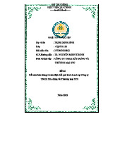 Nhật Ký Thực Tập Kế Toán Bán Hàng Tại CN STC - CQ57