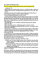 Đề Cương Môn Lễ hội Việt Nam | Đại học Văn hóa Hà Nội