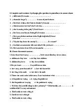 5. BT Mệnh đề danh ngữ - Câu hỏi thành mệnh đề danh ngữ. Môn Tiếng anh B1 | Đại học Trường Đại học Phenika.