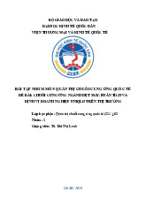 Chuỗi cung ứng ngành dệt may và phân tích, định vị doanh nghiệp UNIQLO trên thị trường | Môn Quản trị chuỗi cung ứng quốc tế - Đại học Kinh Tế Quốc Dân