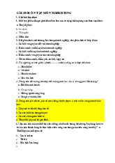 Bộ câu hỏi trắc nghiệm ôn tập môn Marketing căn bản | Trường đại học Mở Hà Nội