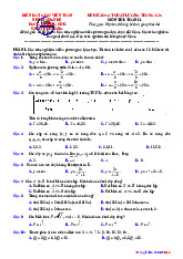 Bộ đề khảo sát chất lượng tháng 1 Toán 11 có đáp án và lời giải