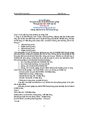 Đề thi Tài chính ngân hàng | Trường Đại học Lao động - Xã hội