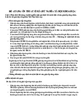 Đề cương ôn thi cuối kì chủ nghĩa xã hội khoa học | Đại học Y Dược Thành phố Hồ Chí Minh