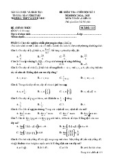 Đề cuối học kì 1 Toán 11 năm 2024 – 2025 trường THPT Nguyễn Du – BR VT