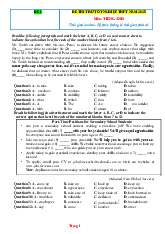 Bộ 10 Đề Ôn Thi Thử Tốt Nghiệp THPT Tiếng Anh 2025 Có Đáp Án