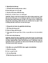 20 câu hỏi trắc nghiệm kèm giải thích môn Tâm lý quản lý | Học viện Nông nghiệp Việt Nam