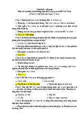 Đề cương môn Tư tưởng Hồ chí minh - trường đại học kinh tế- tài chính thành phố Hồ chí minh..