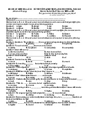 Đề thi thử TN THPT 2023 - Tài liệu Tiếng Anh THPT