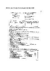 Đề thi chuyên Anh lớp 10 Hà Nội 2024