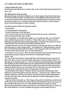 Lý thuyết về Các chiến lược định giá điển hình