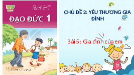 Giáo án điện tử Đạo Đức 1 Bài 5 Kết nối tri thức: Gia đình của em