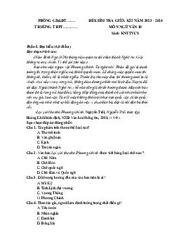 Giải đề thi giữa học kì 2 môn Ngữ văn lớp 10 năm 2023 - 2024 (Sách mới) | Kết Nối Tri Thức đề 8
