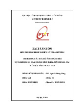 Bài tập nhóm Nghiên cứu sự hài lòng của khách hàng GenZ trên Tiktok môn Phương pháp nghiên cứu Marketing | Học viện Công Nghệ Bưu Chính Viễn Thông