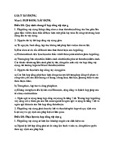 Đề cương môn Pháp luật xây dựng - trường đại học Kiến trúc.