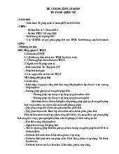 Đề Cương Ôn Tập Môn Tư  Pháp Quốc Tế | Đại học Nội Vụ Hà Nội