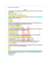 Đề kinh tế ví mô | Đại học Kinh tế Thành phố Hồ Chí Minh