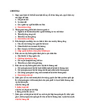 Bài tập ôn giữa kì chương 1-4 | Kinh tế vĩ mô | Đại học Tôn Đức Thắng