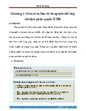 Chia sẻ và bảo vệ tài nguyên kết hợp chỉ định phân quyền NTFS - Chia sẻ và bảo vệ tài nguyên kết hợp chỉ định phân quyền NTFS