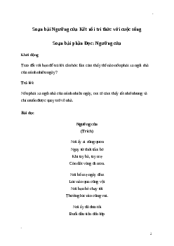 Soạn bài: Ngưỡng cửa Tiếng Việt 3 | Kết nối tri thức