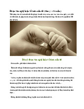 Đoạn văn nghị luận về tình mẫu tử - Ngữ văn 12