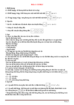 Kiến thức cơ bản vật lý THCS