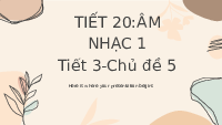 Giáo án điện tử Âm nhạc 1 Chủ đề 5 Tiết 20 Kết nối tri thức: Nhạc sĩ Vôn-gang A-ma-đớt Mô-da