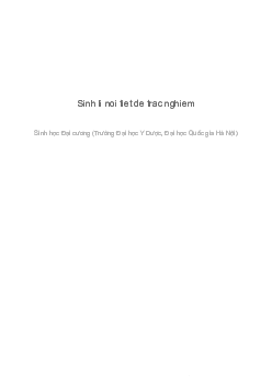 Trắc nghiệm Sinh lý nội tiết